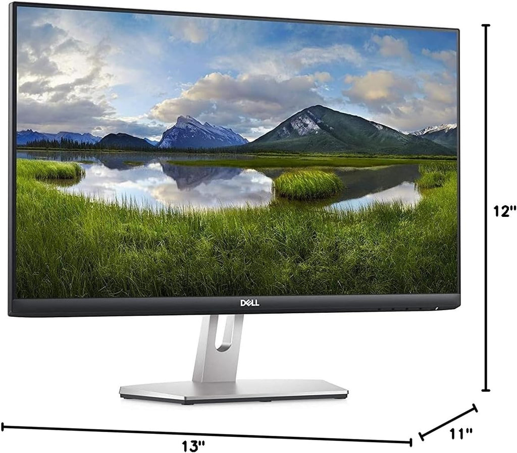 Dell S2421H 24 Inch Full HD 1080p Monitor, IPS Ultra-Thin Bezel, 2 x HDMI Ports, Built-in Speakers, Silver