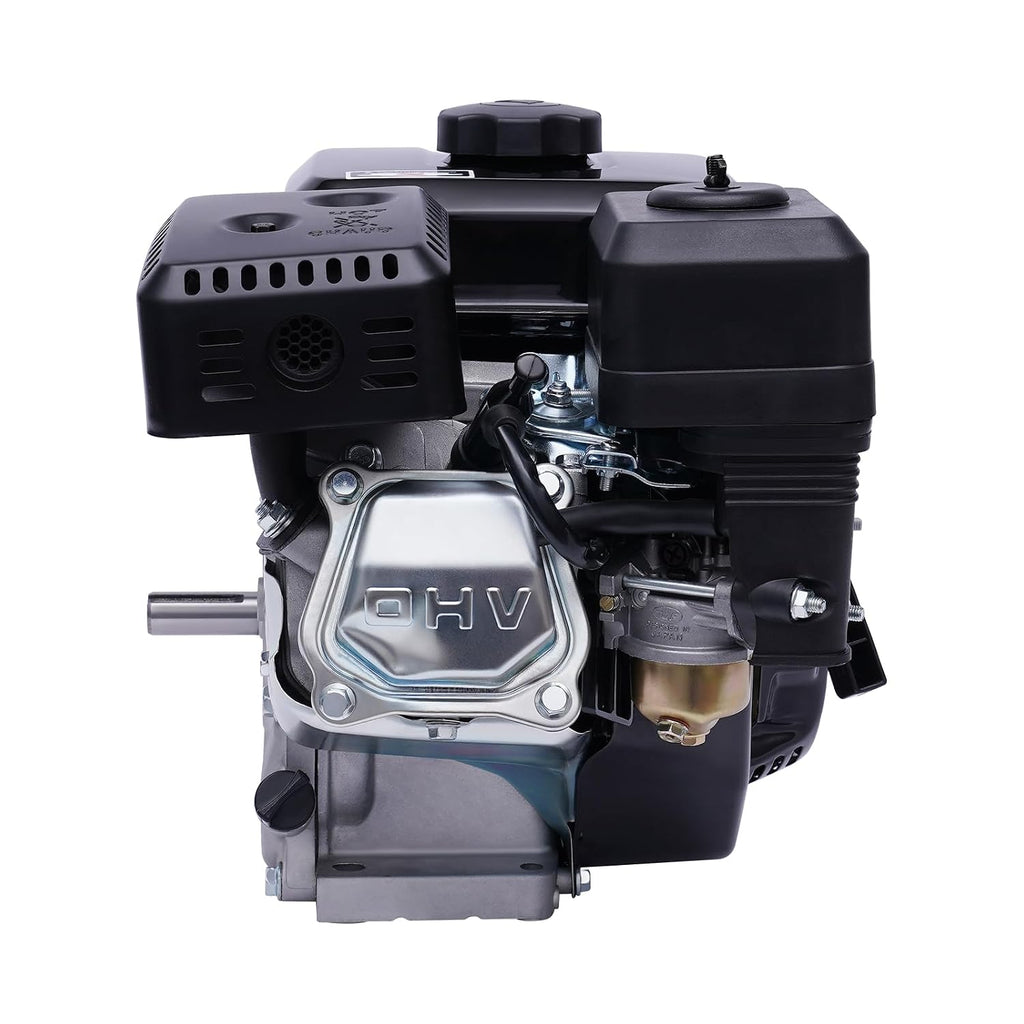 4-Stroke 7.5HP Gas Engine, 210CC OHV Air Cooled Pullstart Motor Fit for Honda GX160/170F Single Cylinder Air Cooled Gasoline Engine Pull Start Motor Gas Engine for Compressor Lawnmower