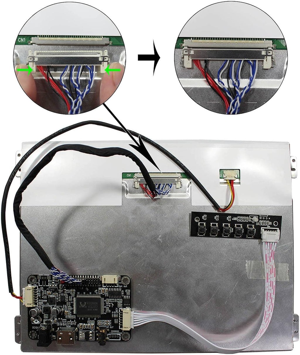 VSDISPLAY 10.4' 10.4 Inch 1024x768 600nit IPS LCD Screen VS104T-004A with Audio LCD Controller Board