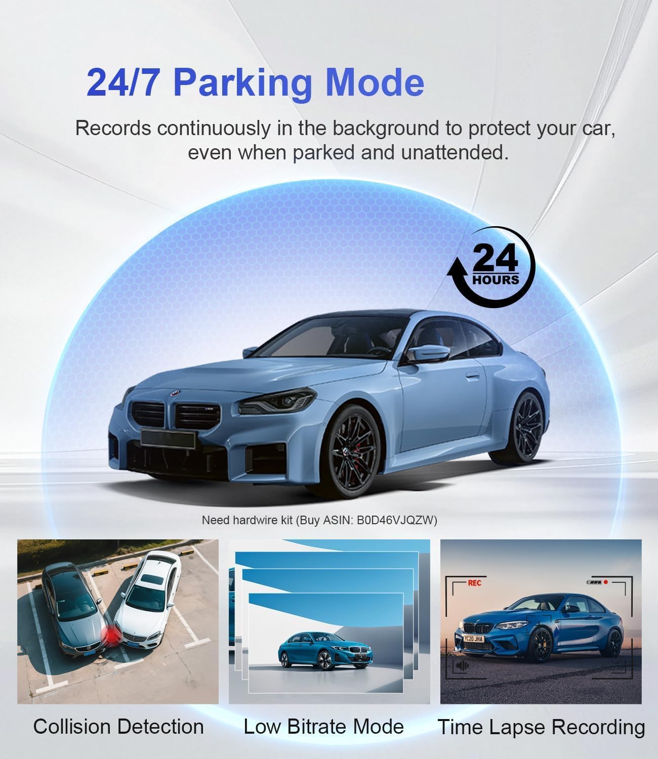 4K Dash Cam 360° View, 5 Channel Front and Rear Dash Camera for Cars, Built-in 5GHz Wi-Fi GPS, Voice Control, Free 128G Card,Night Vision,24H Parking Mode,G-Sensor