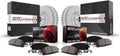 PowerStop Front and Rear Brake Kit for BMW 328i 2016 |328i xDrive 2016 |330i 2017-18 |330i xDrive 2017-18 - Fully-Coated Disc Rotors with Z23 Carbon-Fiber Ceramic Brake Pads Upgrade, CRK6654