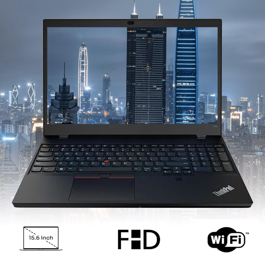 Lenovo ThinkPad P15v Business Laptop, 15.6' FHD Display, AMD Ryzen 7 6850H, NVIDIA Quadro T600, 32GB DDR5 RAM, 1TB SSD, FP Reader, Backlit KB, IR CAM, HDMI, Wi-Fi 6, Windows 11 Pro, Black