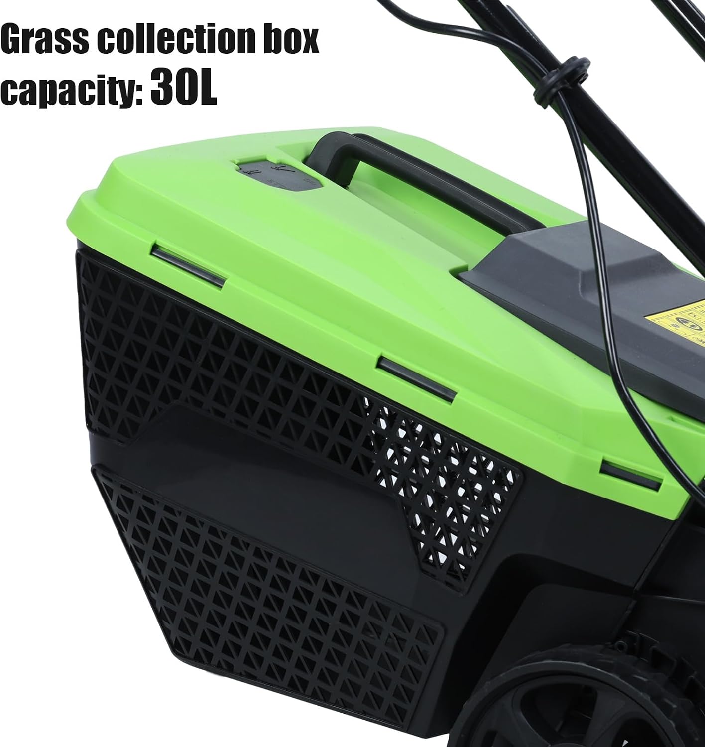 Self-Propelled Cordless Push Lawn Mower, 32cm Cutting Width, 1600W Power, 30L Grass Tank, 3-Position Height Adjustment (25-65cm), US Plug