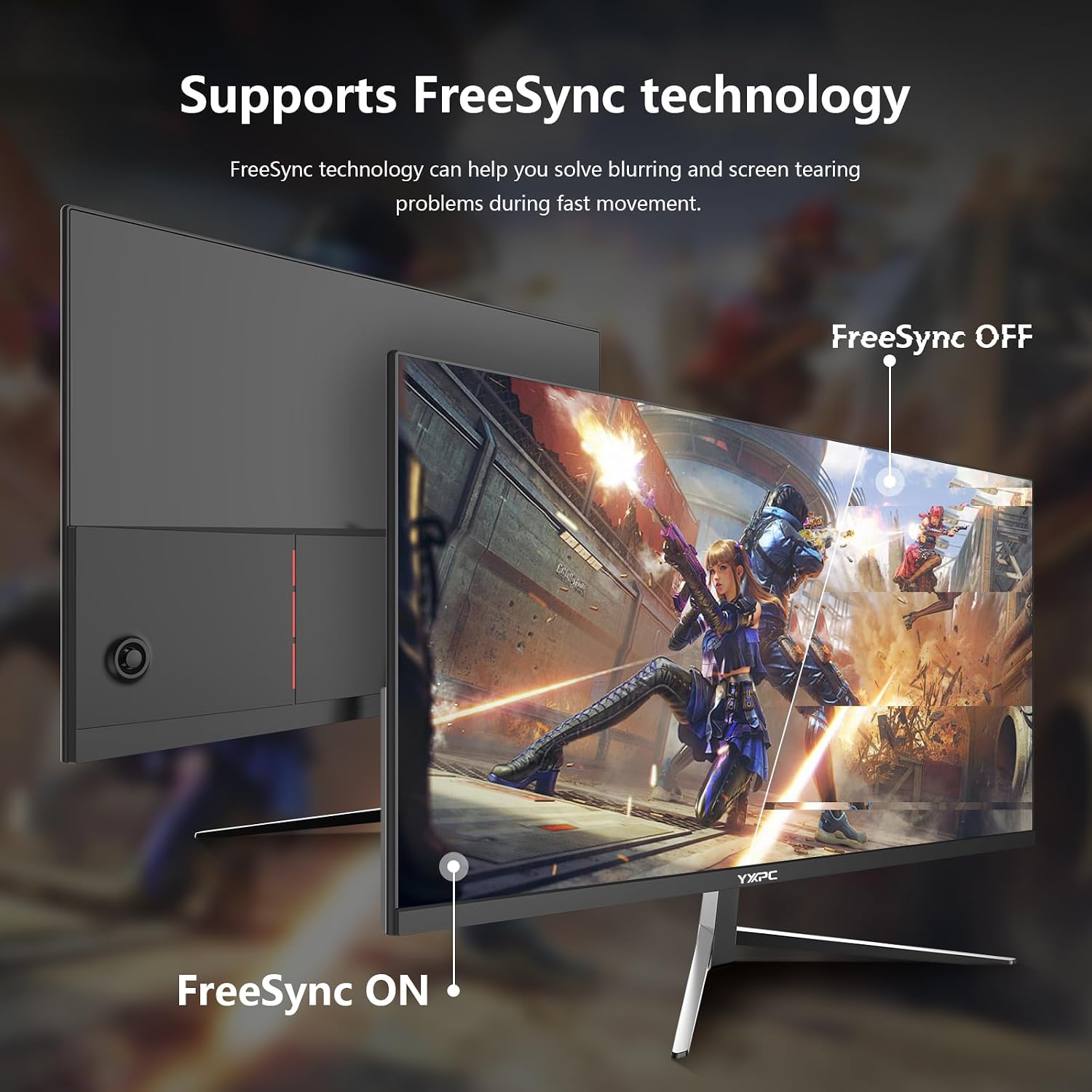 24 Inch Computer Monitor, 180Hz FHD 1080P VA Screen, 99% sRGB, 1ms, Frameless Design for Work and Play, HDMI, DP, VESA