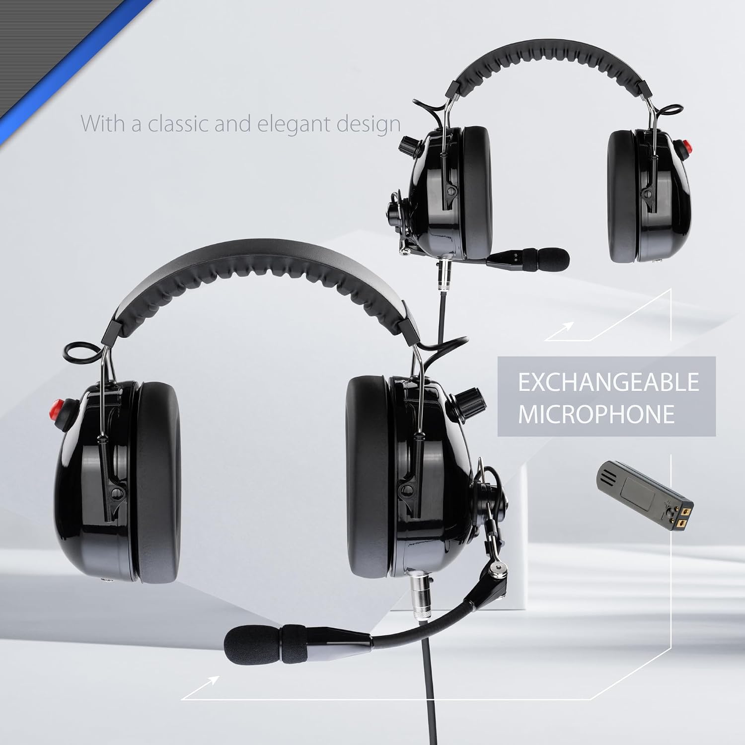 Arrowmax AHDH0042-BK-M1 Over The Head Noise Cancelling Headphone Compatible with Motorola CP200D CP100D R2 DEP450 BPR40D CP200 CP185 BPR40 Yaesu FT-65 FT-25 FT-4X/V XiR P3688