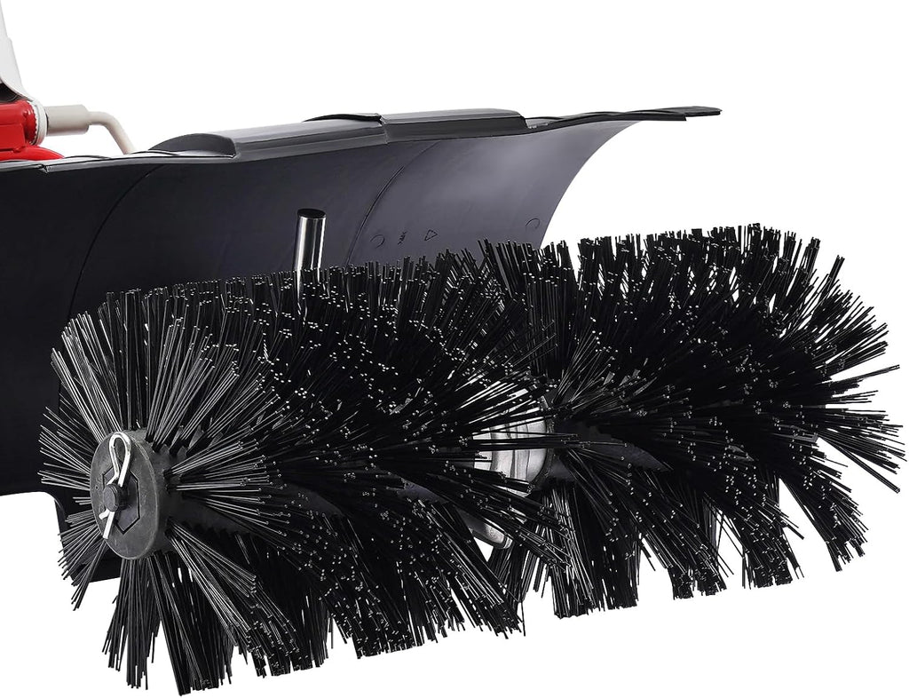TFCFL 52CC Gas Powered Broom, 2-Stroke 2.5HP Artificial Grass Brush Sweeper, Walk-Behind Outdoor Hand Push Sweeper for Lawn Leaf Artificial Turf Grass Gravel Cleaning