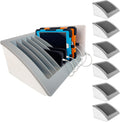 6-Pack | 8-Device Laptop & Tablet Charging Station for Multiple Laptops - Chromebook Organizer for Classroom & Office - Fits up to 17'' Screensize and 1.375'' Thick