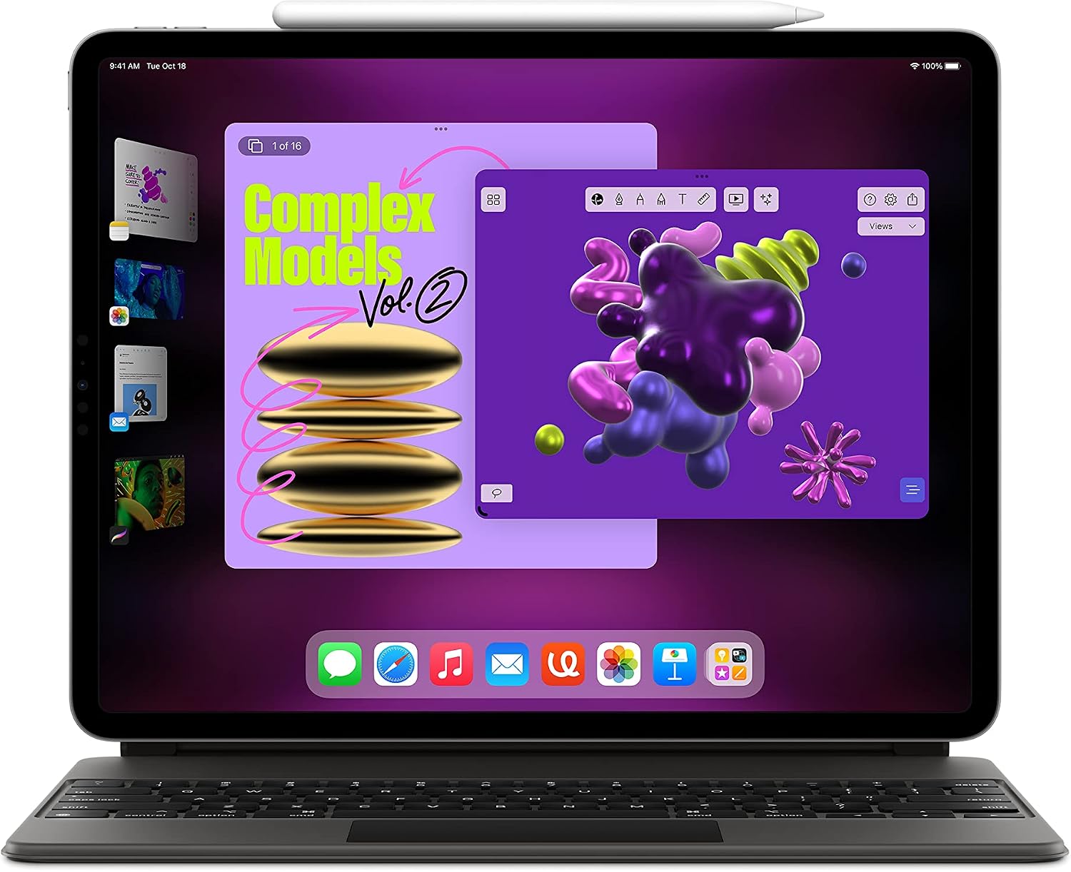 Apple iPad Pro 12.9-inch (6th Generation): with M2 chip, Liquid Retina XDR Display, 512GB, Wi-Fi 6E + 5G Cellular, 12MP front/12MP and 10MP Back Cameras, Face ID, All-Day Battery Life – Space Gray