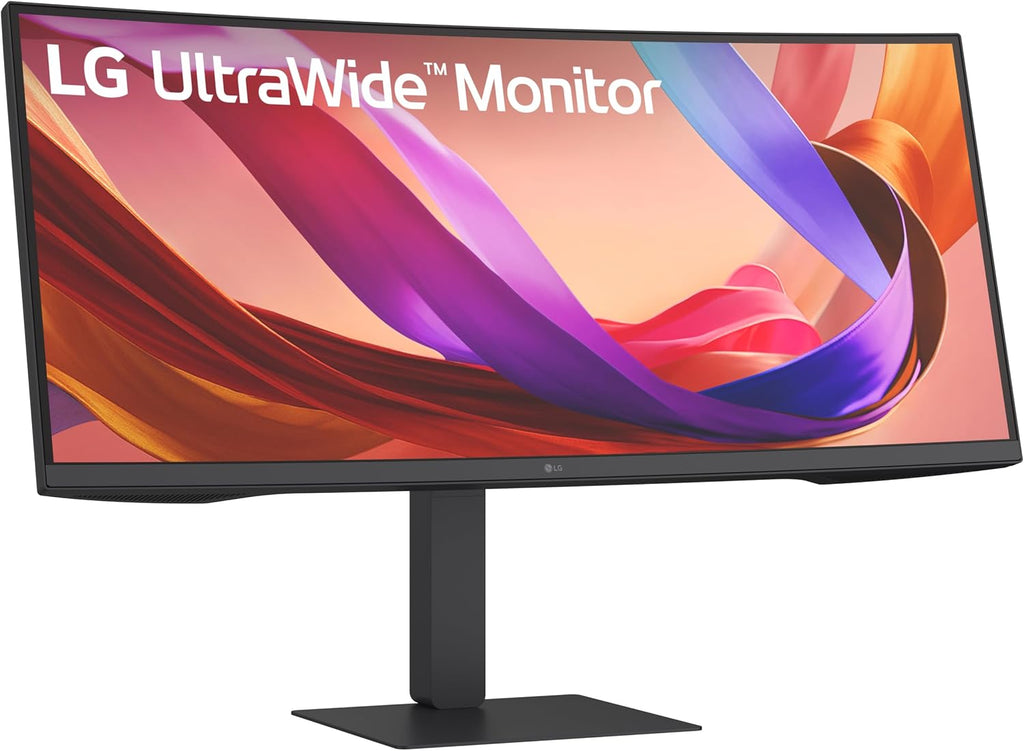 LG 34U650A-B 34-inch UltraWide WQHD (3440 x 1440) IPS Curved Wide Computer Monitor, 100Hz, HDR10, Built-in Speaker, HDMI, DisplayPort, USB Type-C PD 96W, Tilt/Height/Swivel Adjustable Stand, Black