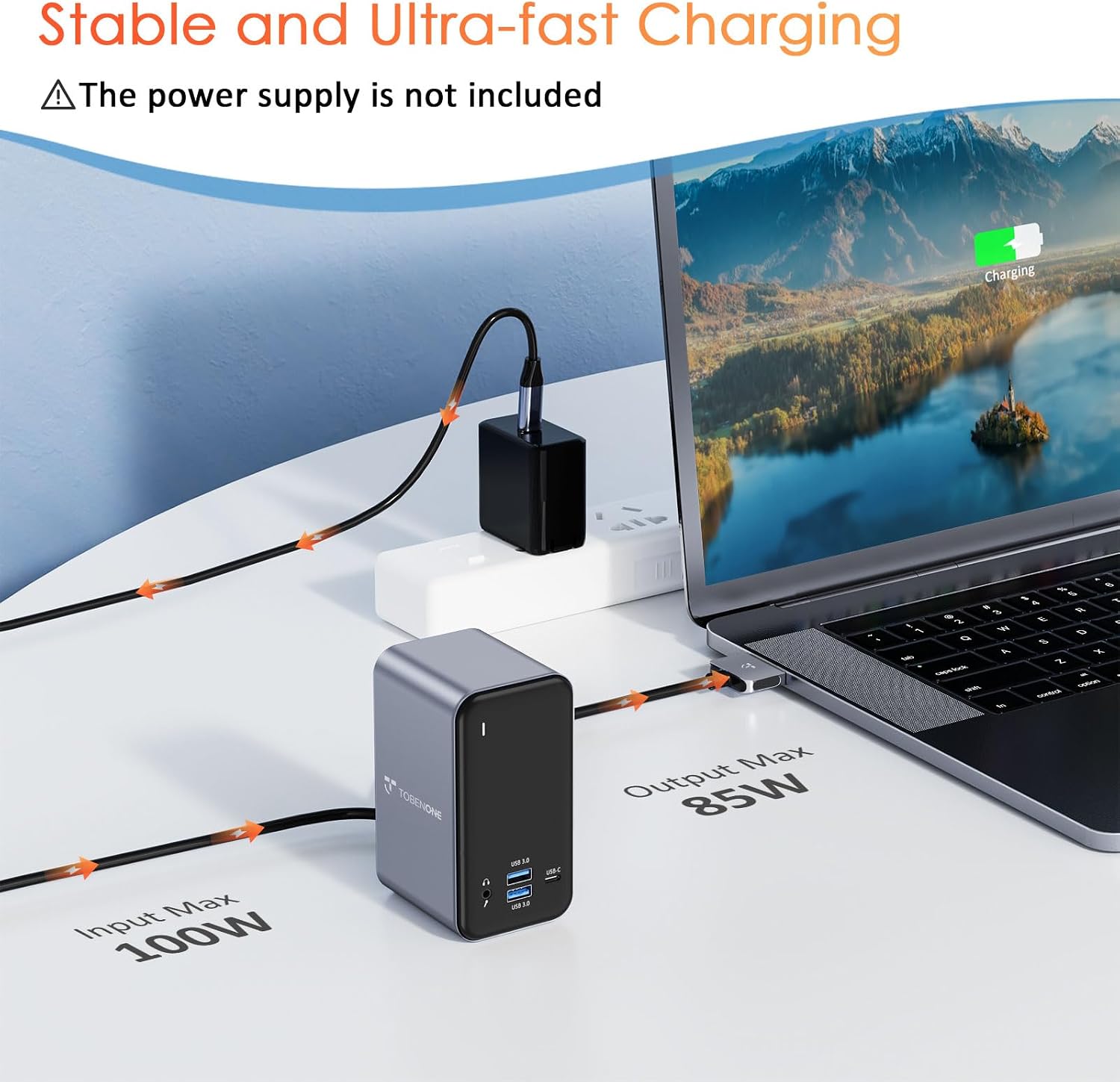 USB C Docking Station Dual Monitor for MacBook Pro, 16 in 2 USB C Laptop Docking Station Dual Monitor HDMI for MacBook Pro/Air with 2 4K HDMI Display, 6 USB A,USB C, SD&Micro SD,LAN, 87W PD 3.0