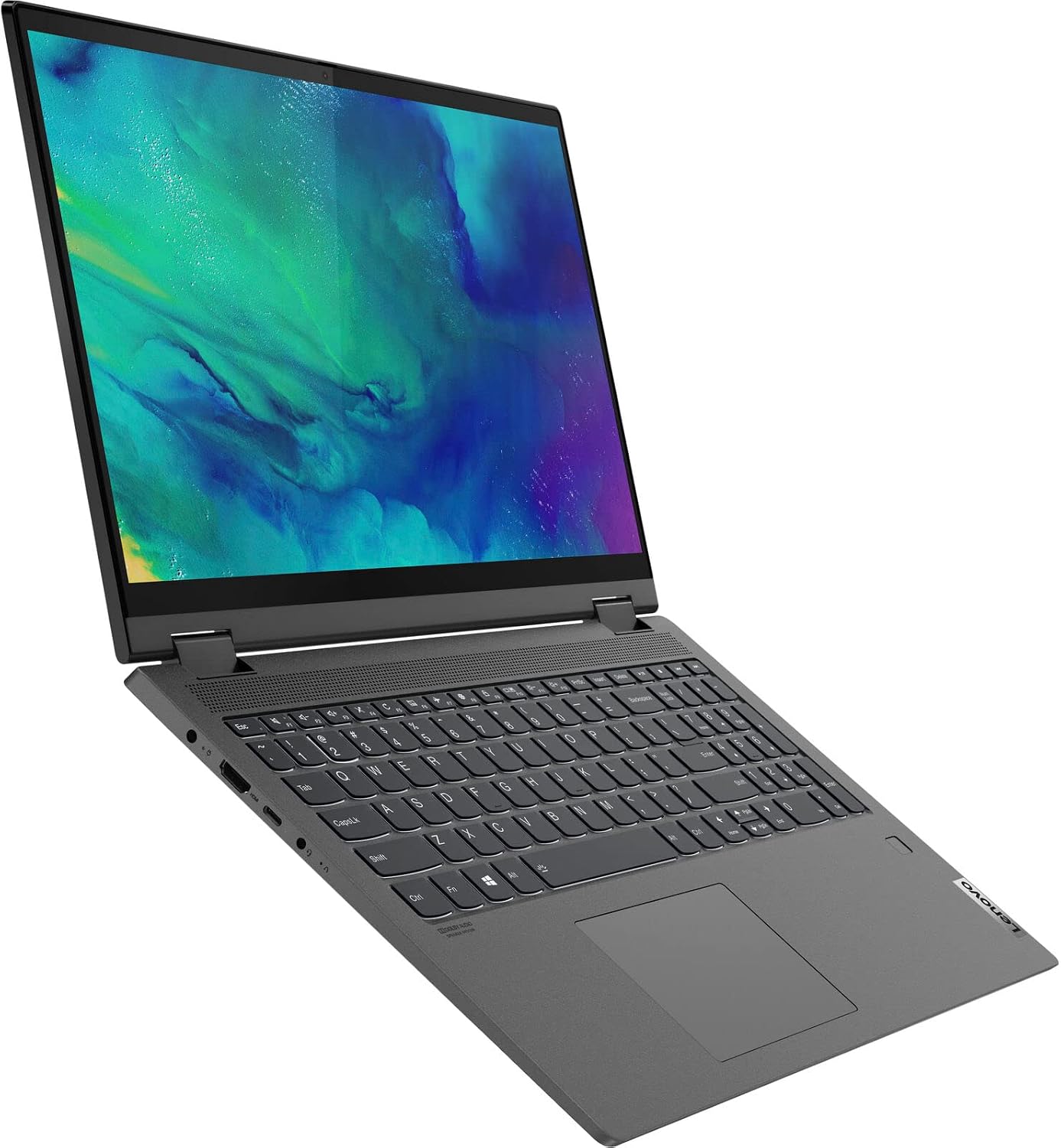 Lenovo Flex 5i 15.6' FHD Touch Screen Laptop | Intel Core i5-1135G7 Processor | 8GB RAM | 256GB SSD | Intel Iris Xe Graphics | Windows 11 Home | Graphite Grey | Bundle with USB 3.0 Hub