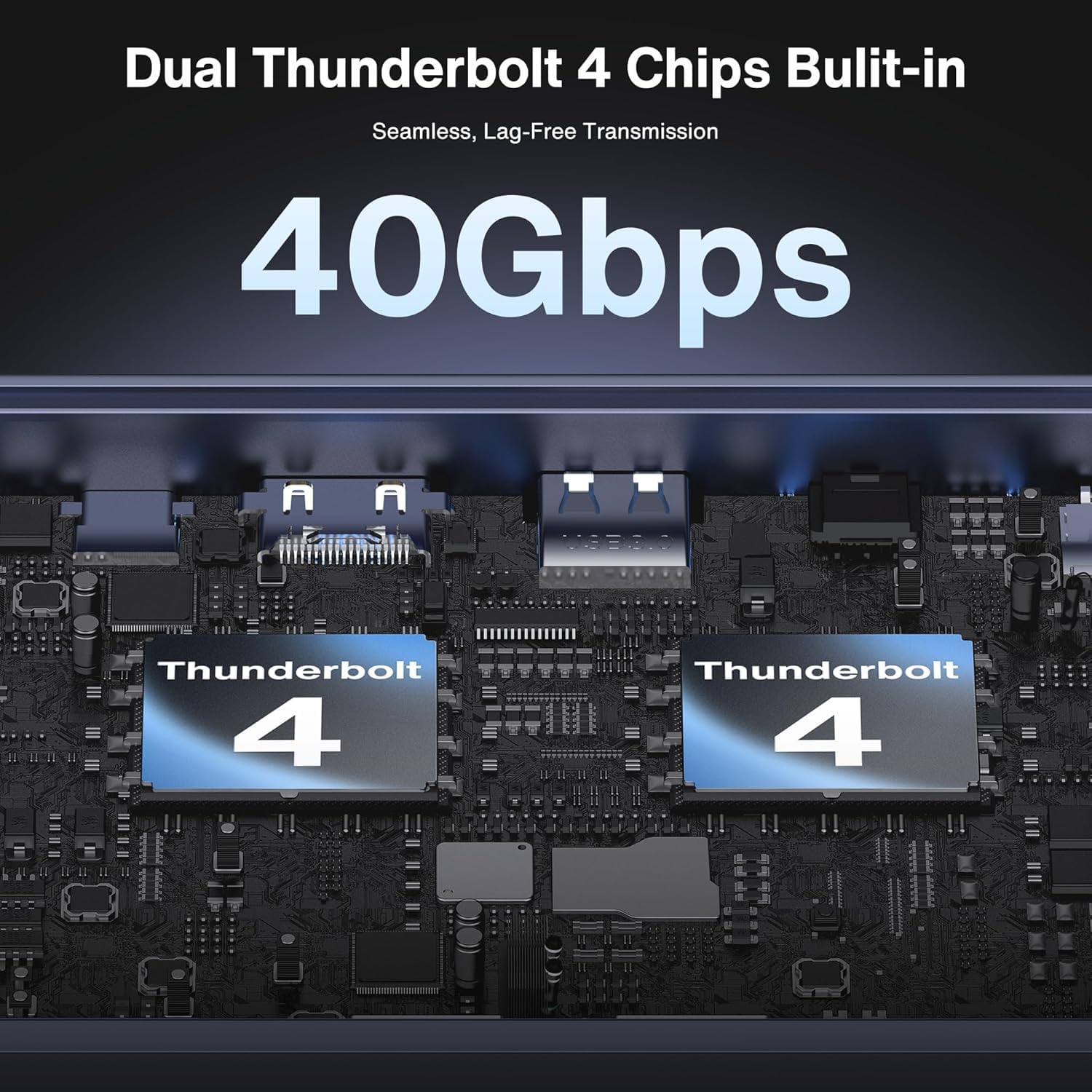 iVANKY FusionDock Max 1, 20-in-2 Thunderbolt 4 Docking Station Only for M1-M5 Pro/Max MacBook, Quad 6K or Dual 8K Display, 40Gbps Dock with 4 Downstream Thunderbolt 4 Ports, 100W, 2.5G LAN, SD 4.0