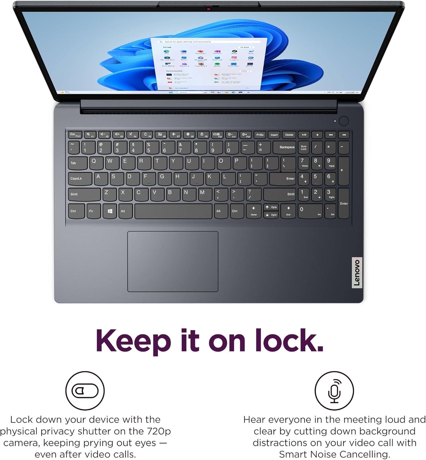 Lenovo IdeaPad 1i Laptop, 15.6' FHD Touchscreen, Intel Core i5-1335U (>i7-1165), 16GB RAM, 1TB SSD, MS Office Lifetime • Copilot AI, 8-in-1 HUB & Mouse, Wi-Fi 6, HDMI, Windows 11, Blue