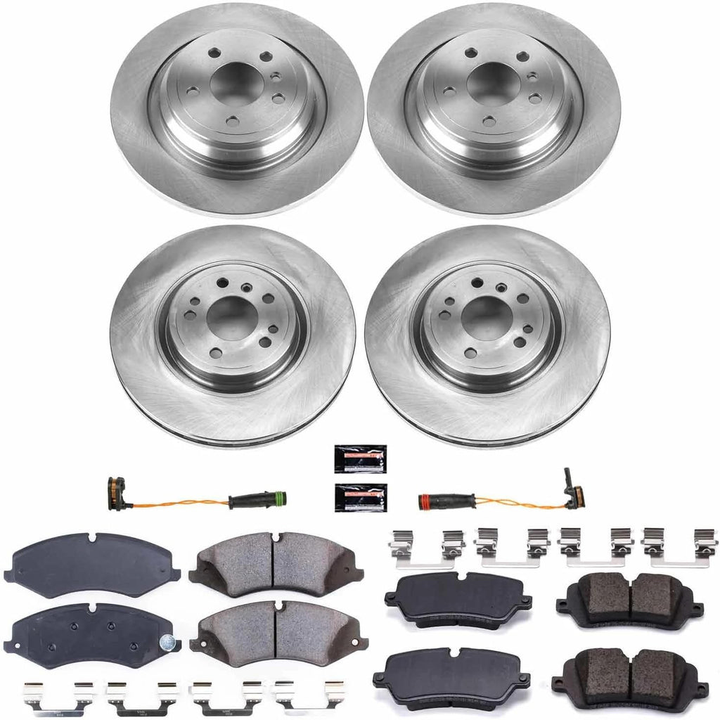 PowerStop Front and Rear Brake Kit for Mercedes-Benz GLE300d 2016-17 |GLE350 2016-17 |ML250 2015 |ML350 2012-15 - Z17 Ceramic Brake Pads & Disc Rotors Replacement, KOE7441