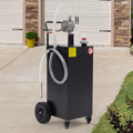 Gas Can 50 Gallon, Portable Fuel Tank with Manual Transfer Pump on, Diesel Fuel Can for Gasoline and Diesel, Compatible with Cars, Lawn Mowers, ATVs, Boats, More
