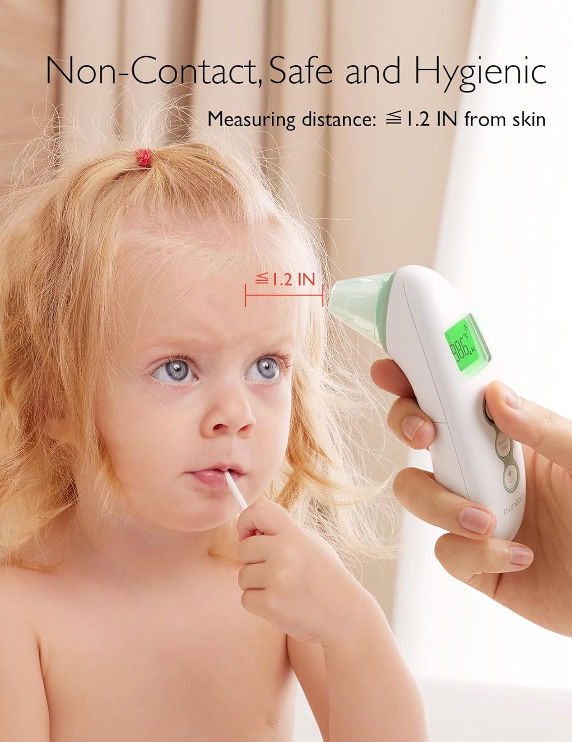 Momcozy Smart WiFi Baby Monitor with Camera and Audio & Momcozy Non-Contact Forehead and Ear Thermometer