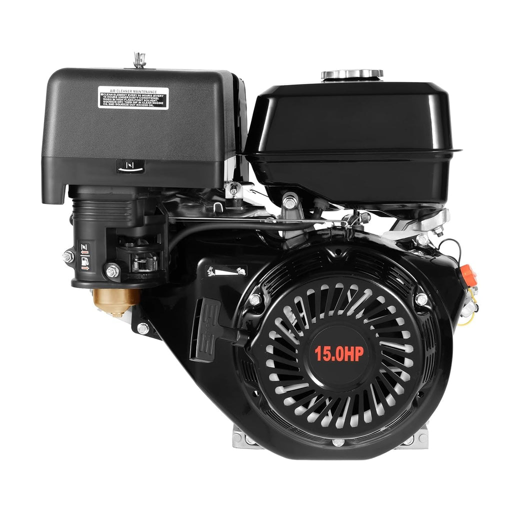 15HP 4 Stroke Gasoline Engine 420CC Inclined Engine Motor OHV Recoil/Manually Starting The Engine Motor Go Kart Gas Engine Log Splitter Microtillers