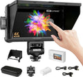 VILTROX DC-550 Pro 5.5 Inch Touchscreen Camera Field Monitor, 4K HDMI, 1200 nits, 160° Wide View Angle, Camera Monitor with Battery, Sunshade Hood, 3D Lut, Peaking Focus Assist, DC 12V Type-C 5V in