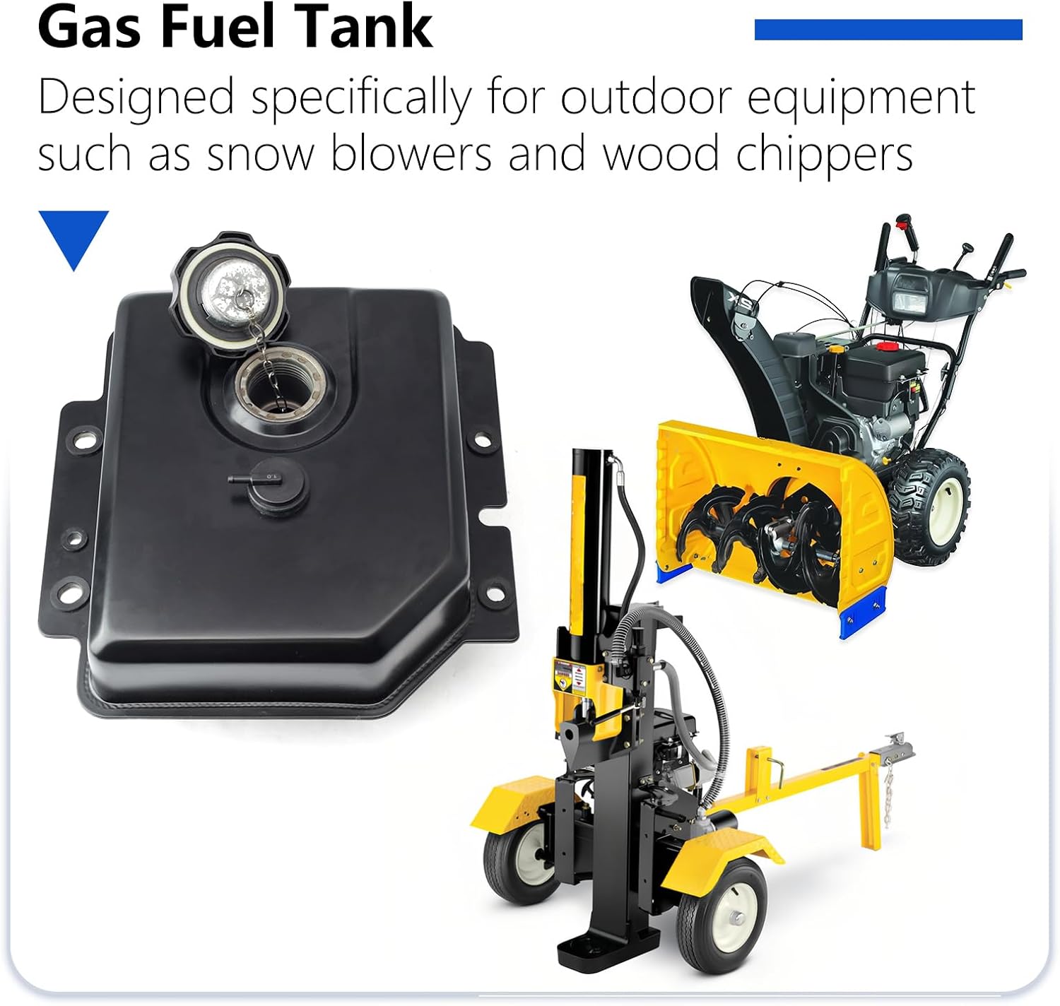 951-11201 Gas Fuel Tank Replacement for MTD for Cub Cadet 528SWE 945SWE Snow Blower LS 27 Log Splitter for Craftsman for Yard Machines for Troy-Bilt 277cc 357cc Two-Stage Snowblowers Part