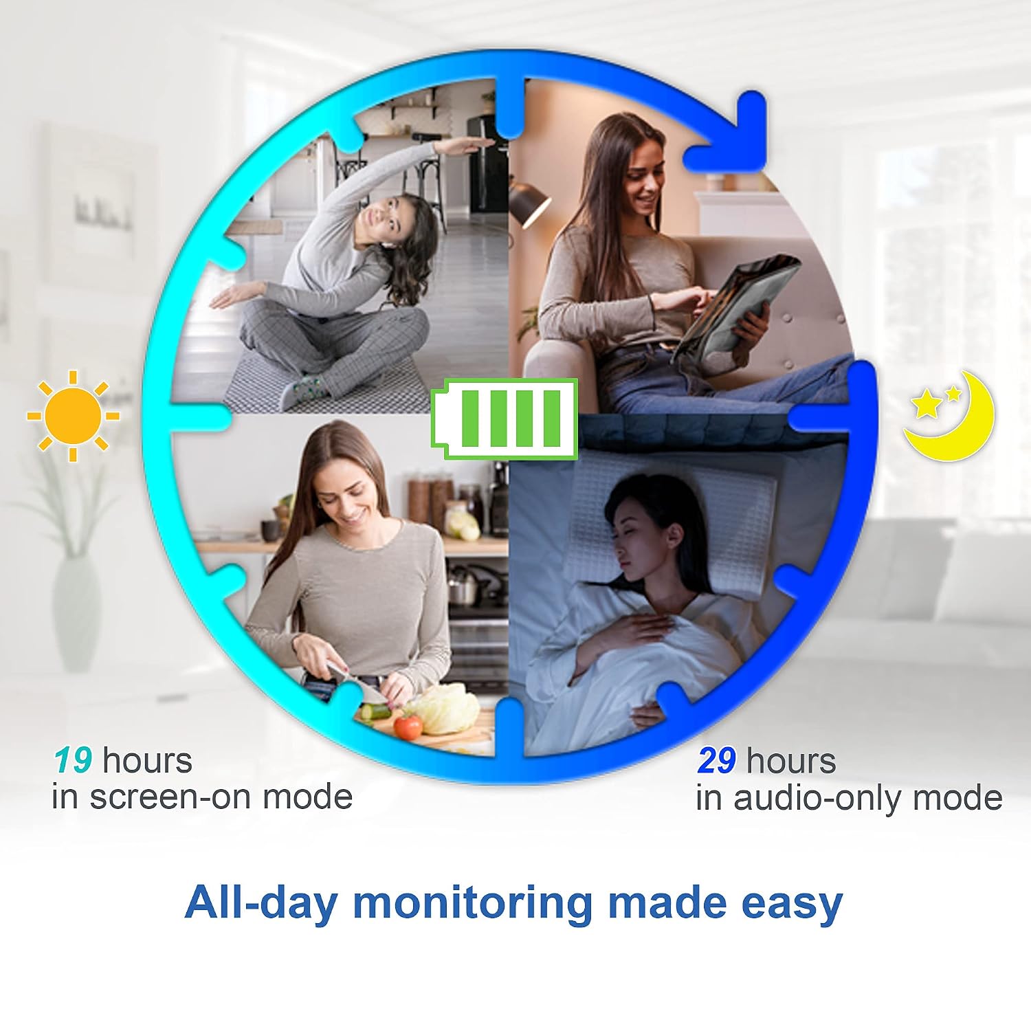 VTech VM819-2 Video Baby Monitor with Infantino Flip Advanced 4-in-1 Carrier