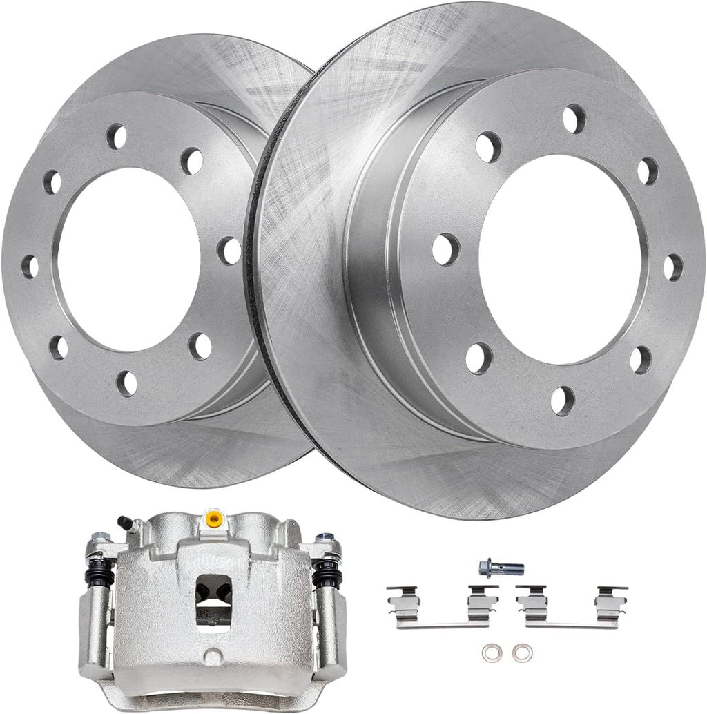 Detroit Axle - Rear Brake Kit for Chevrolet Express GMC Savana 2500 3500, Disc Brake Rotors Brake Caliper Replacement