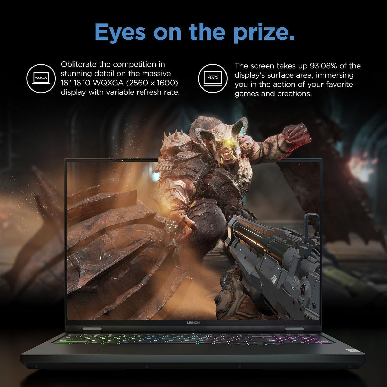 Lenovo Legion Pro 5i(2024) Gaming Laptop - 16' Anti-Glare WQXGA 165Hz Display, Intel 24-Core i9-14900HX, NVIDIA GeForce RTX 4060, 32 GB DDR5, 1 TB SSD, Backlit Keyboard, Wi-Fi 6E, Windows 11 Pro
