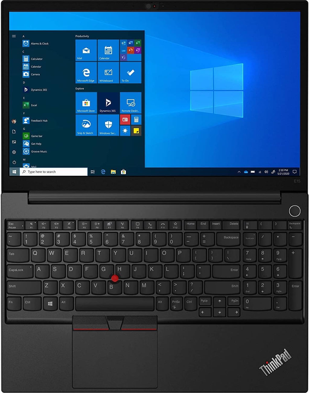 Lenovo ThinkPad E15 Business Laptop (15.6' FHD IPS Anti-Glare, 16GB RAM, 512GB SSD, AMD Ryzen 5 5500U (Beats Intel i7-1165G7)), Numeric keypad, Webcam, Ethernet, Wi-Fi 6, Win 10 Pro/Win 11 Pro