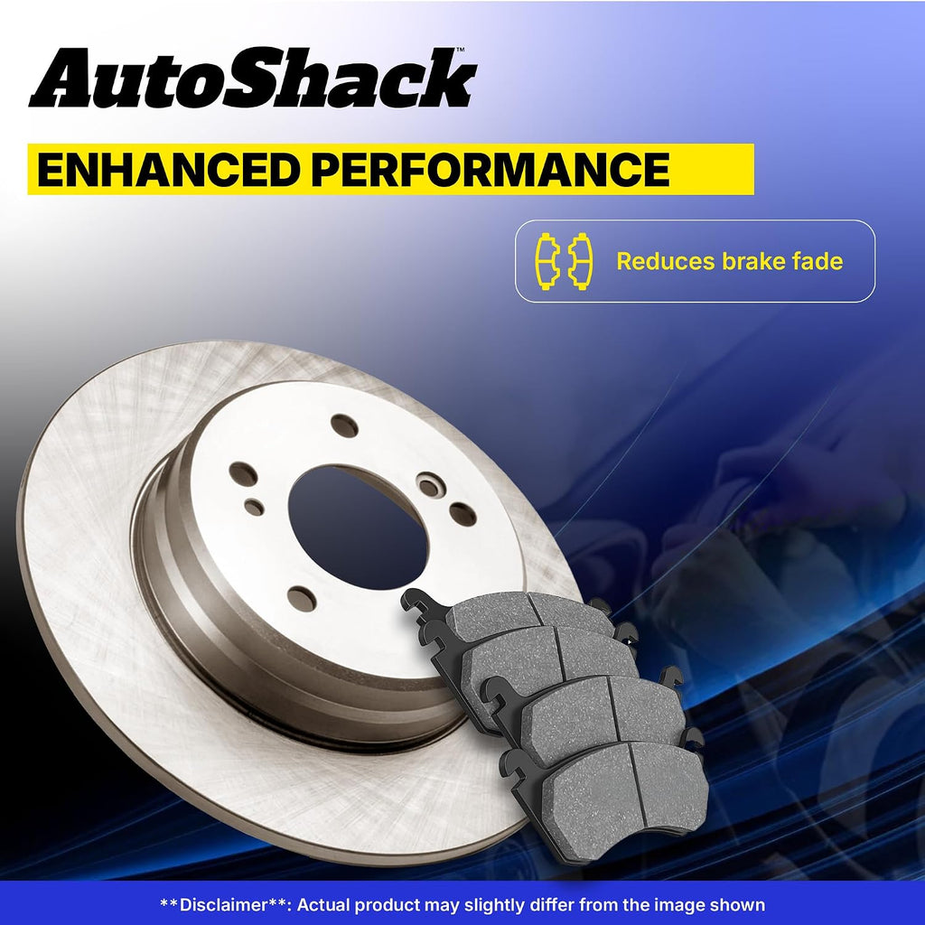 AutoShack Front Brake Rotors & Ceramic Pads for Ford & Lincoln, Edge 2007-2014 MKX 2007-2015, AWD FWD L4 2.0L V6 3.5L 3.7L - 12.6' (320 mm), 5-Lug