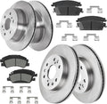Brake Kit for Cadillac Escalade ESV EXT, Chevy Silverado Avalanche Suburban GMC Yukon XL Sierra 1500 Brakes and Rotors Kit Front and Rear, Pads Replacement 12.99' Front 13.58' Rear Rotor