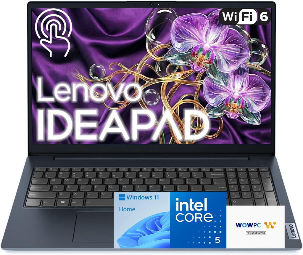 Lenovo IdeaPad 15.6' FHD Touchscreen Business Laptop, 13th Gen Intel Core i5-1335U (Beats i7-1255U, Up to 4.6 GHz), 40GB RAM, 2TB SSD, Wi-Fi 6, Ultra Slim Design, Windows 11, WOWPC USB, w/o Earbuds