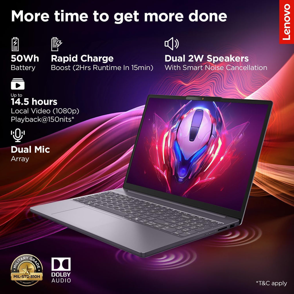 Lenovo Slim 3 15' Business Laptop w/Office 365 for The Web, Intel Core i7-13620H, Copilot AI Ready, 8GB DDR5 RAM, 512GB SSD Storage, Windows 11, WOWPC USB, No Mouse