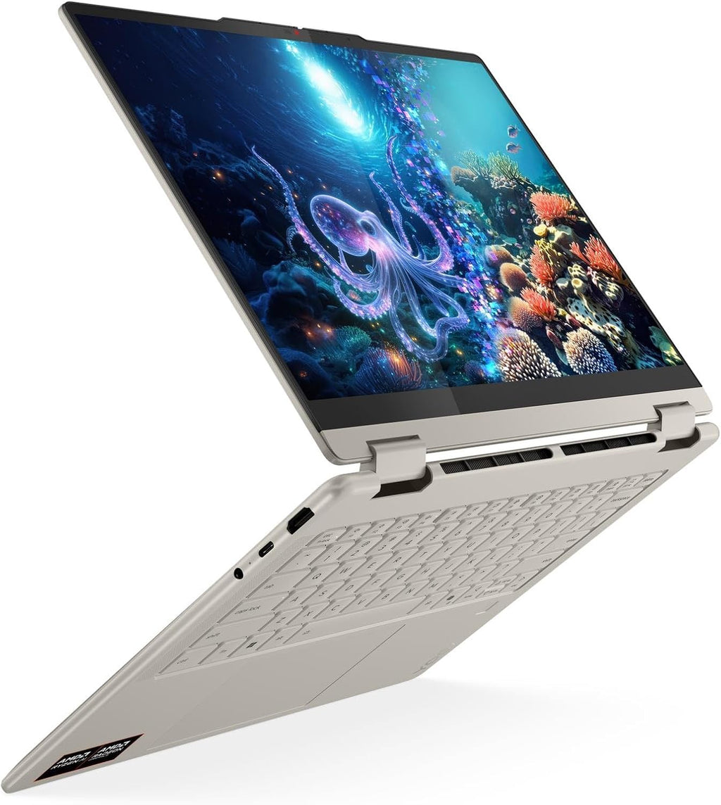 Lenovo Yoga 7 2-in-1 Laptop: 14' WUXGA 600nits Touch • AMD Ryzen AI 7 350 • AMD Radeon 860M Graphics • 16 GB DDR5 SDRAM • 1 TB NVMe SSD • Win11 Pro • WiFi 7 • Backlit Keyboard • 5MP+IR Camera