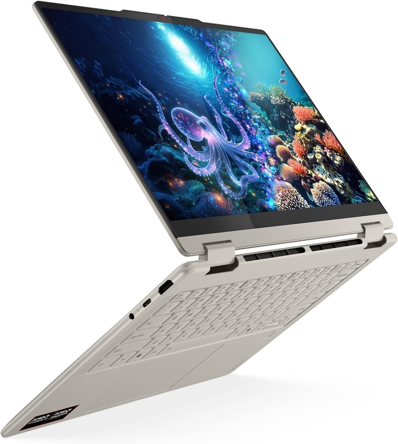 Lenovo Yoga 7 2-in-1 Laptop: 14' WUXGA 600nits Touch • AMD Ryzen AI 7 350 • AMD Radeon 860M Graphics • 16 GB DDR5 SDRAM • 1 TB NVMe SSD • Win11 Pro • WiFi 7 • Backlit Keyboard • 5MP+IR Camera