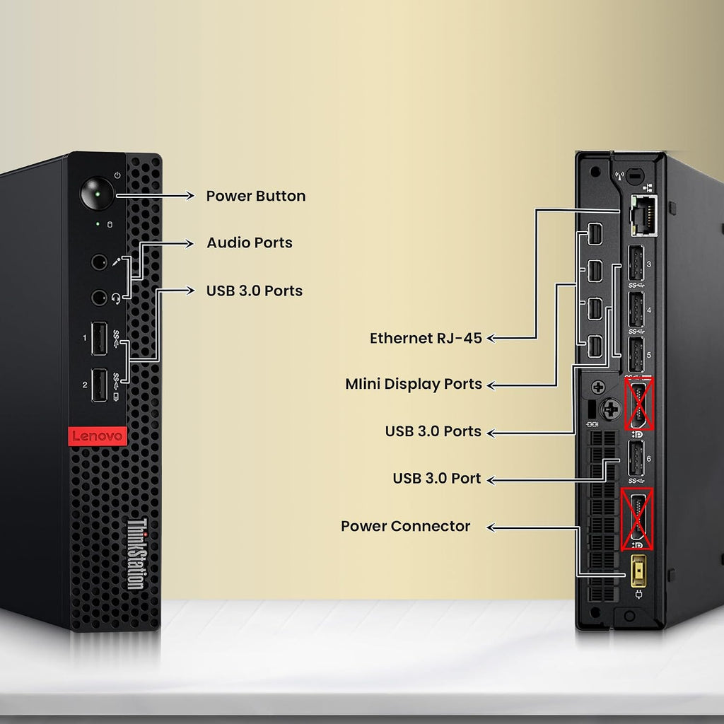 Lenovo ThinkStation P320 Mini PC - Intel Core i7-7700T - 16GB RAM - 512GB NVMe SSD - Quadro P600 GPU - New 24' Monitor - Wireless Keyboard & Mouse - Wi-Fi - Tiny Desktop - Windows 11 Pro (Renewed)