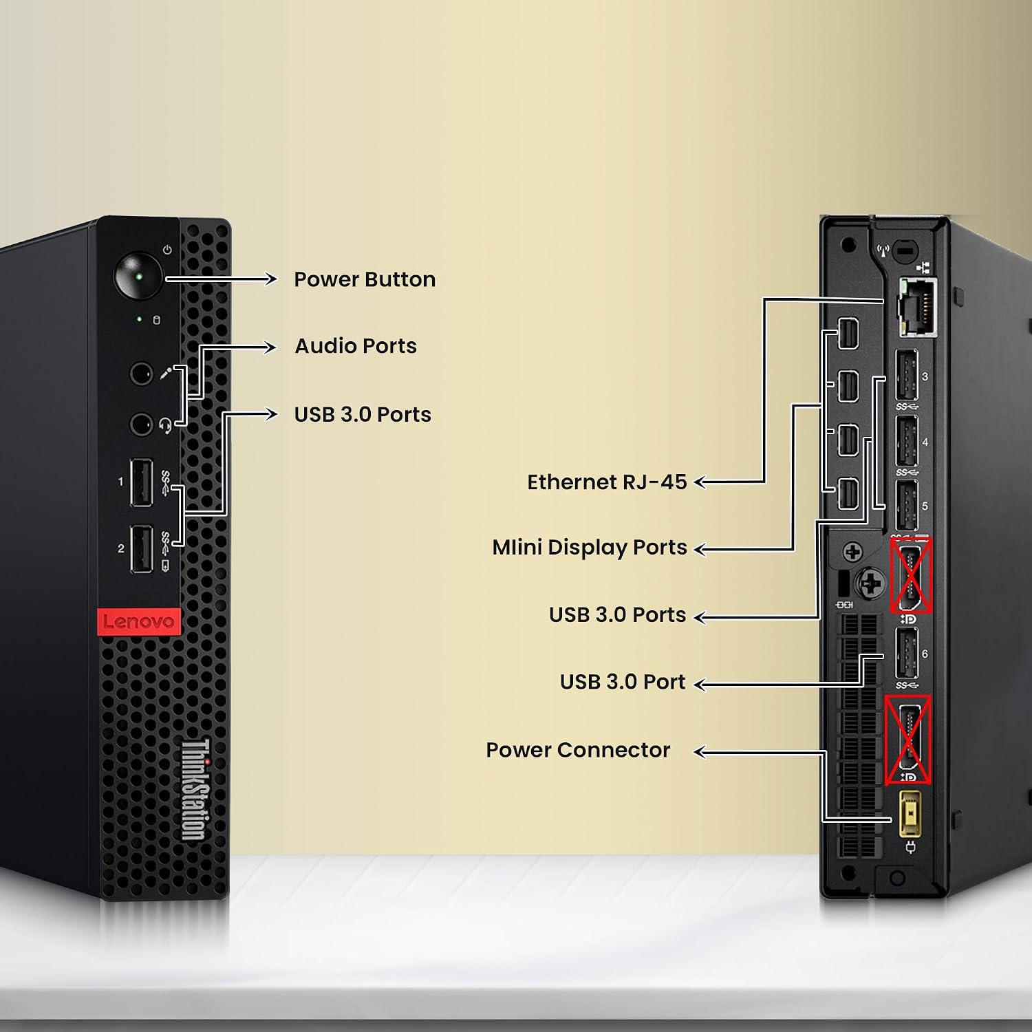 Lenovo ThinkStation P320 Mini PC - Intel Core i7-7700T - 16GB RAM - 512GB NVMe SSD - Quadro P600 GPU - New 24' Monitor - Wireless Keyboard & Mouse - Wi-Fi - Tiny Desktop - Windows 11 Pro (Renewed)