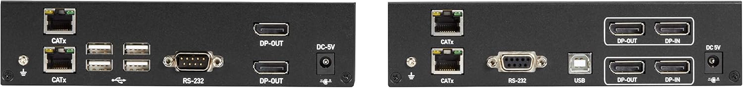 Black Box KVM Extender over CATx - 4K, Dual-Head, DisplayPort, USB 2.0