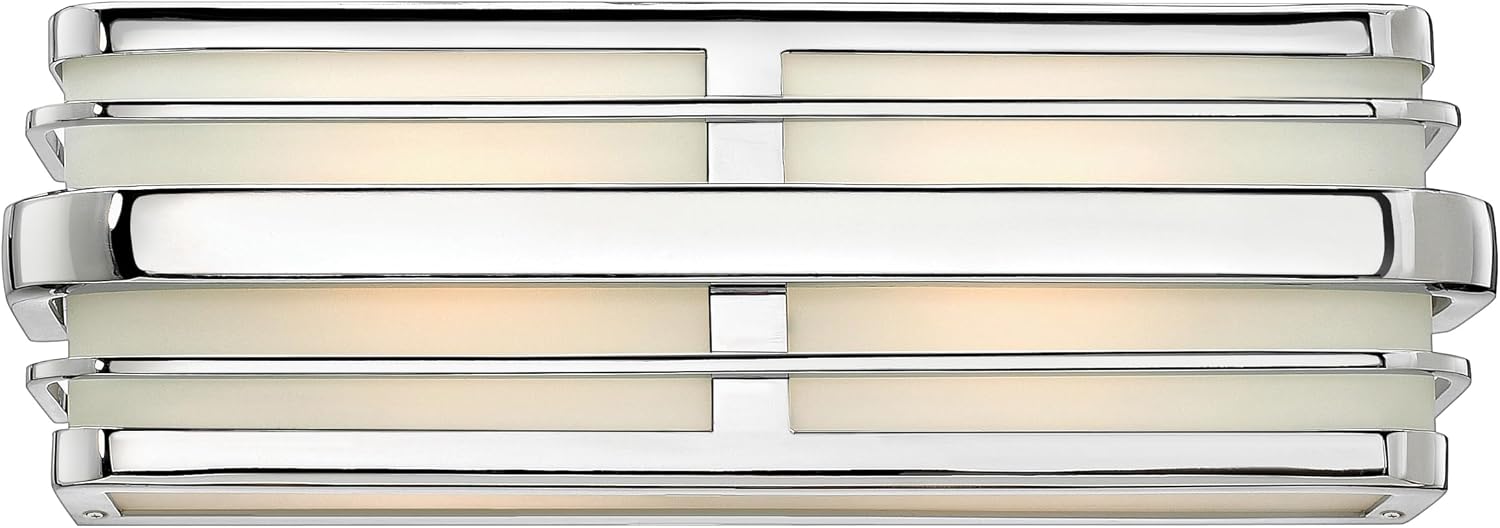 Hinkley Winton Contemporary Modern 15.5' Bathroom Vanity Fixture, Chrome
