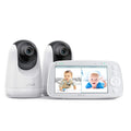 VAVA Baby Monitor with 2 Cameras and Two-Way Audio, Split IPS Screen 720P 5' HD Video , 900ft Range, 4500 mAh Battery, One-Click Zoom, Night Vision