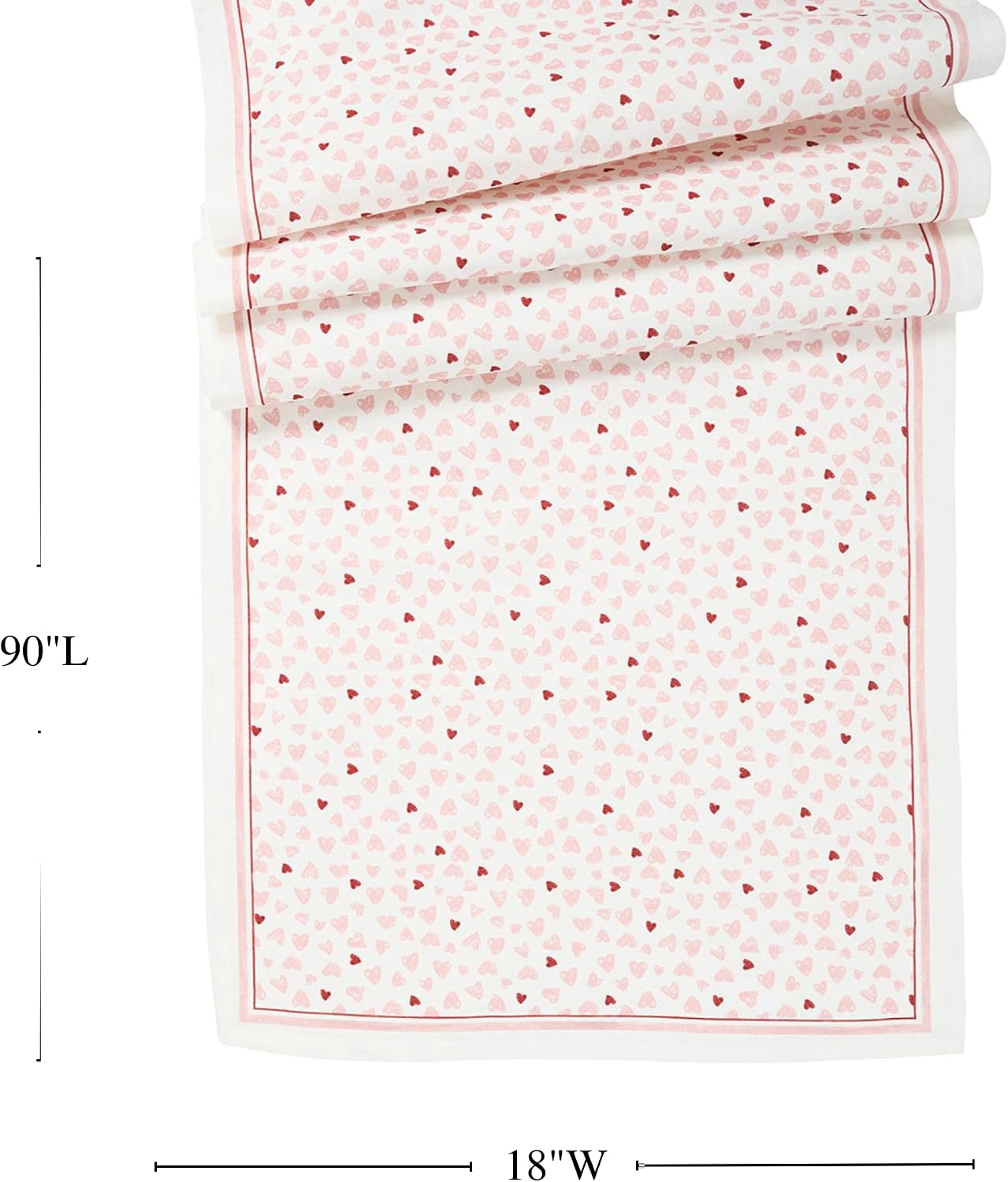 Juliska Love You More 18' x 90' Table Runner - Pink
