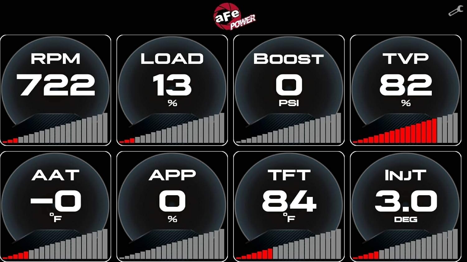 aFe Power 77-91001 AGD Advanced Gauge Display Digital 5-1/2 IN Monitor