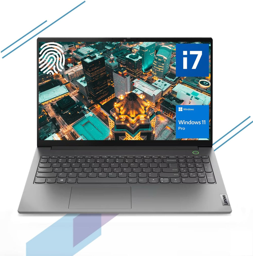 Lenovo ThinkBook 15 Gen 4 Business Laptop, 15.6' FHD Display, Intel i7-1255U, 40GB RAM, 1TB SSD, HDMI, Thunderbolt 4, Webcam, Wi-Fi 6, Fingerprint Reader, SD Card Reader, Windows 11 Pro, Grey
