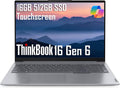 Lenovo ThinkBook 16 Gen 6 Business Laptop (16' FHD+ Touchscreen, Intel 8-Core i5-13420H (> i7-1255U), 16GB DDR5 RAM, 512GB SSD), Thunderbolt 4, Ethernet, Webcam, Wi-Fi 6, Win 11 Pro w/Copilot, Grey