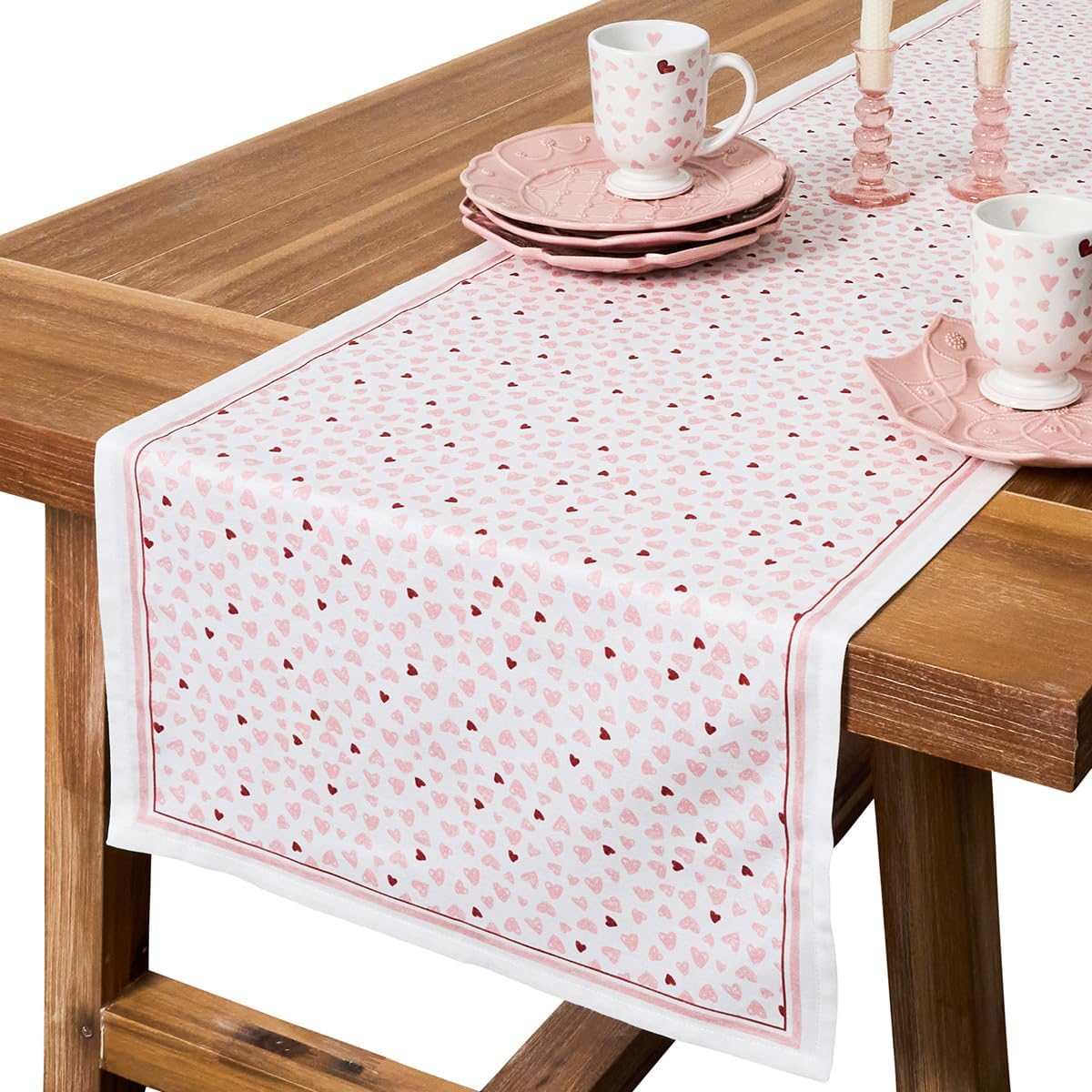Juliska Love You More 18' x 90' Table Runner - Pink