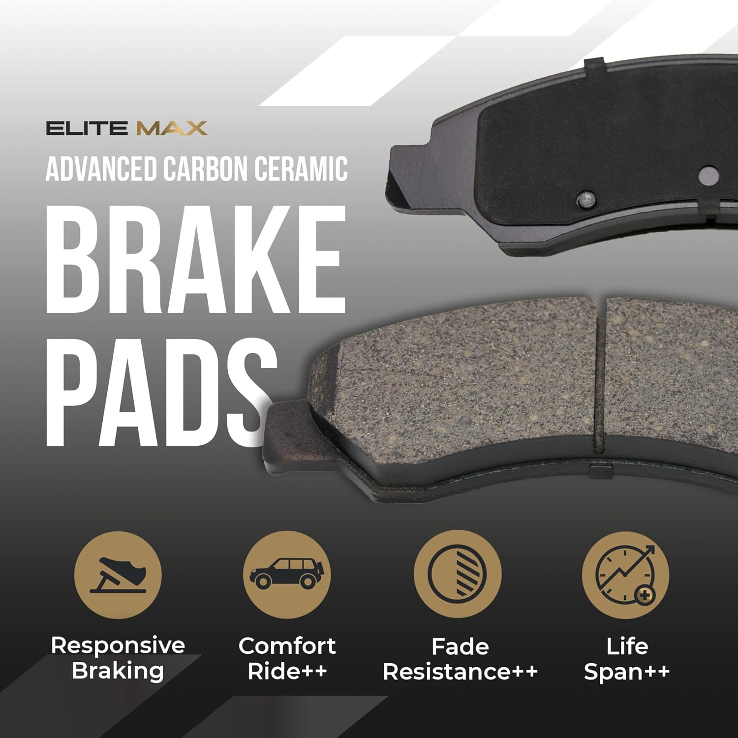 Max Advanced Brakes Front & Rear Brake Kit Compatible With 2011-2014 Nissan Murano Compatible With Infiniti QX70 Q70 Replacement Drilled Slotted Black Coated Disc Brake Rotors and Ceramic Brake Pads