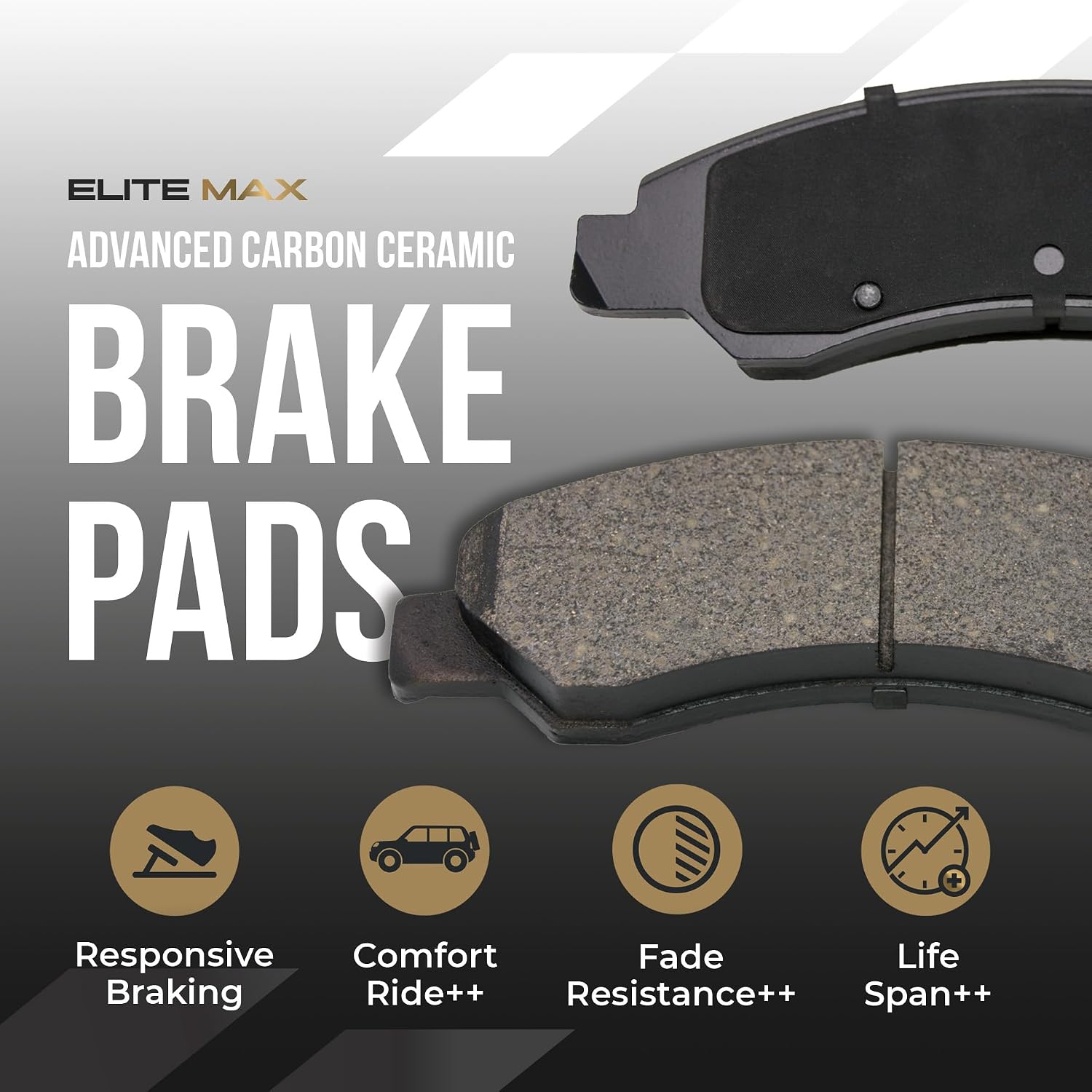 Max Advanced Brakes Front & Rear Brake Kit Compatible With 2006-2008 2009 2010 2011 Acura CSX Premium Touring iTech Replacement Drilled Slotted Black Coated Disc Brake Rotors and Ceramic Brake Pads
