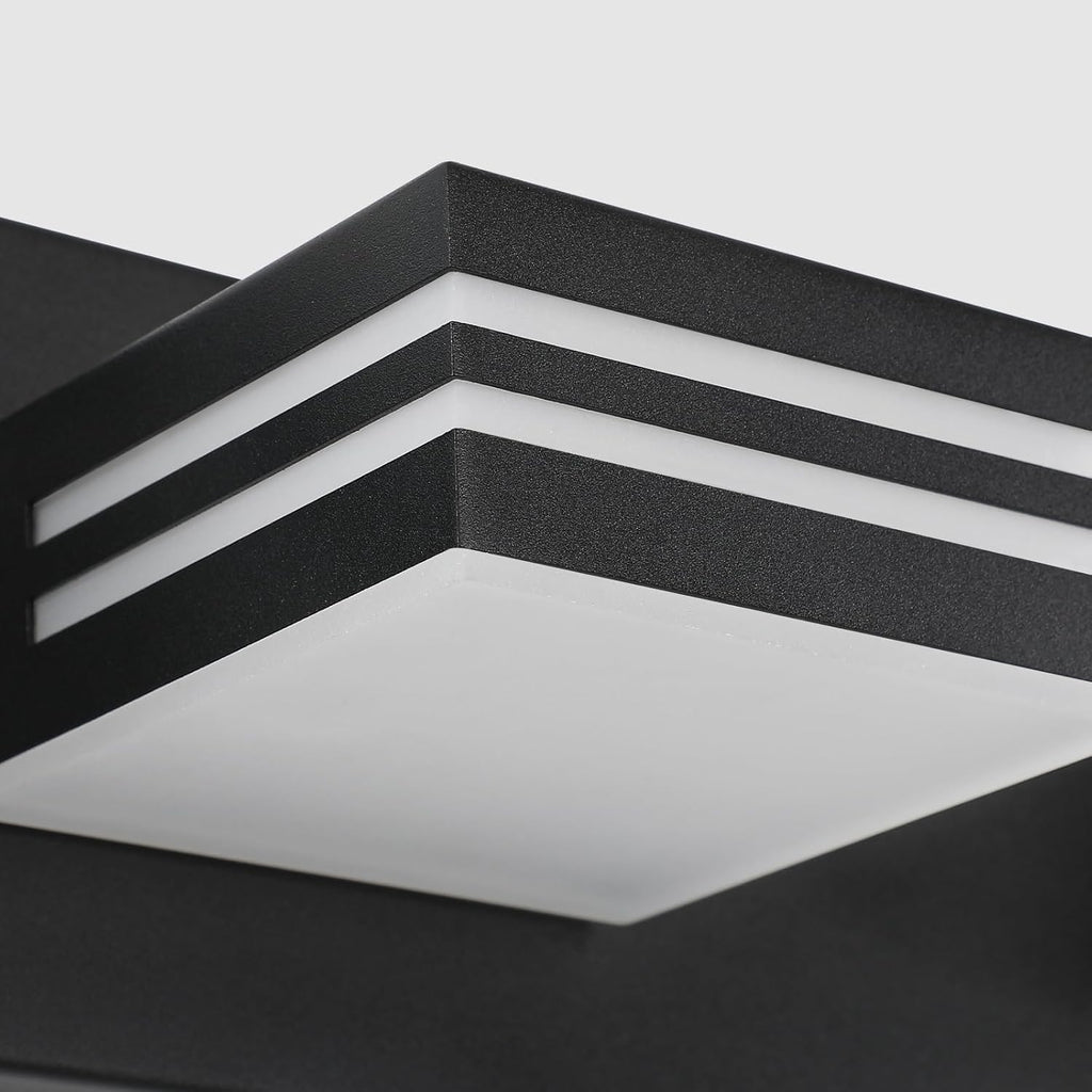 LED Modern Bathroom Vanity Light Fixtures (5-Light, 40-Inch)(5CCT, Dimmable), Matte Black Modern Bathroom Wall Lighting Fixtures Over Mirror (3000K/3500K/4000K/5000K/6000K)
