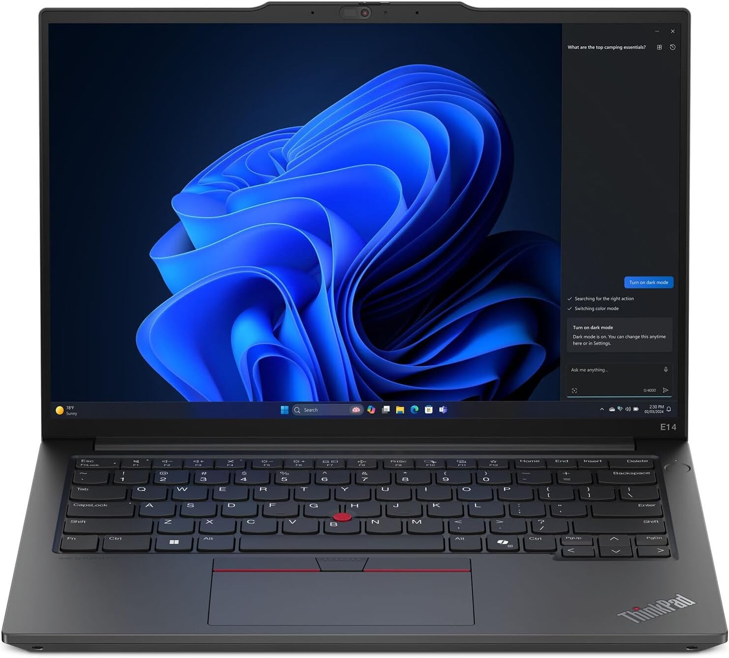 Lenovo ThinkPad E14 Gen 6 14' WUXGA(1920x1200) IPS Touchscreen Laptop 8-Core AMD Ryzen 7 7735U AMD Radeon 680M Graphics 48GB DDR5 4TB SSD Wi-Fi 6 Backlit KB FPR 1080p Camera Win11 Pro w/ONT 32GB USB