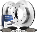 Detroit Axle - Rear Brake Kit for 2011-2019 Chevrolet Silverado 2500 3500HD Suburban GMC Sierra 2500 3500 HD 2012 2013 2014 2015 2016 2017 2018 Brake Rotors Ceramic Brakes Pads Replacement