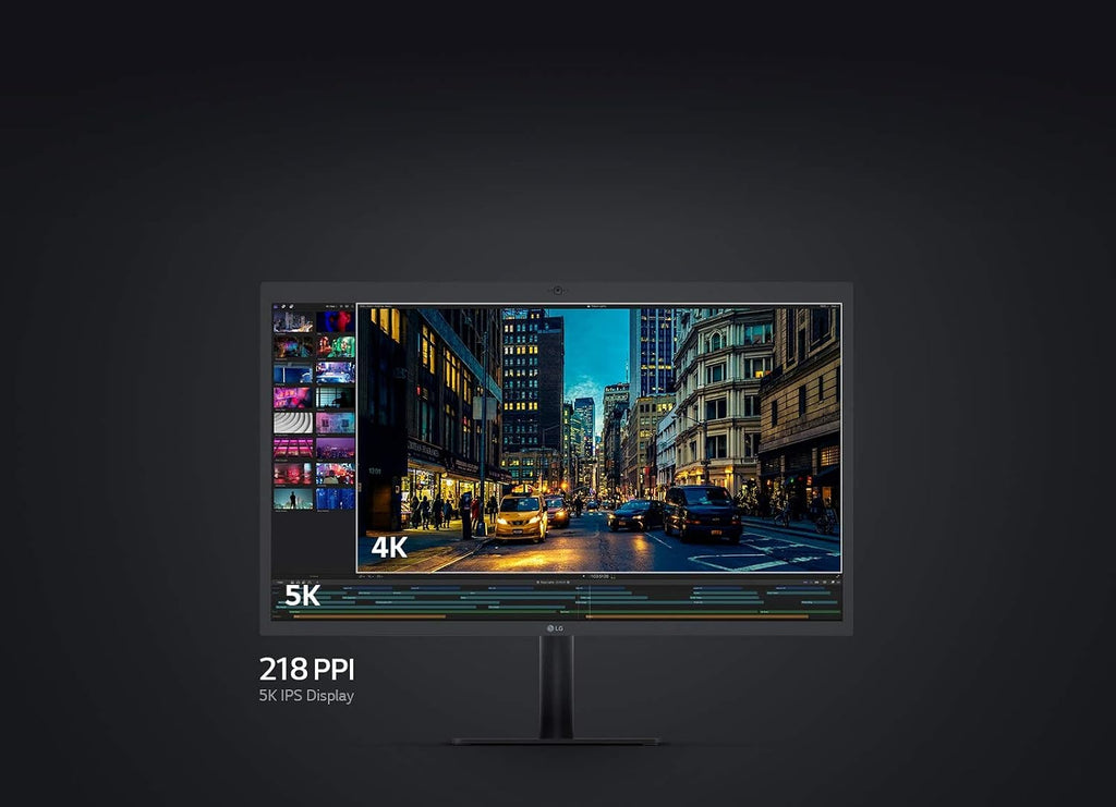 LG 27MD5KL-B Ultrafine 5K Display - Bundle - 27-Inch 16:9 5K (5120 x 2880) IPS Monitor, 500 cd/m Brightness, Thunderbolt 3 / USB Type-C Inputs, MacOS Compatibility with Screen Cleaning Set