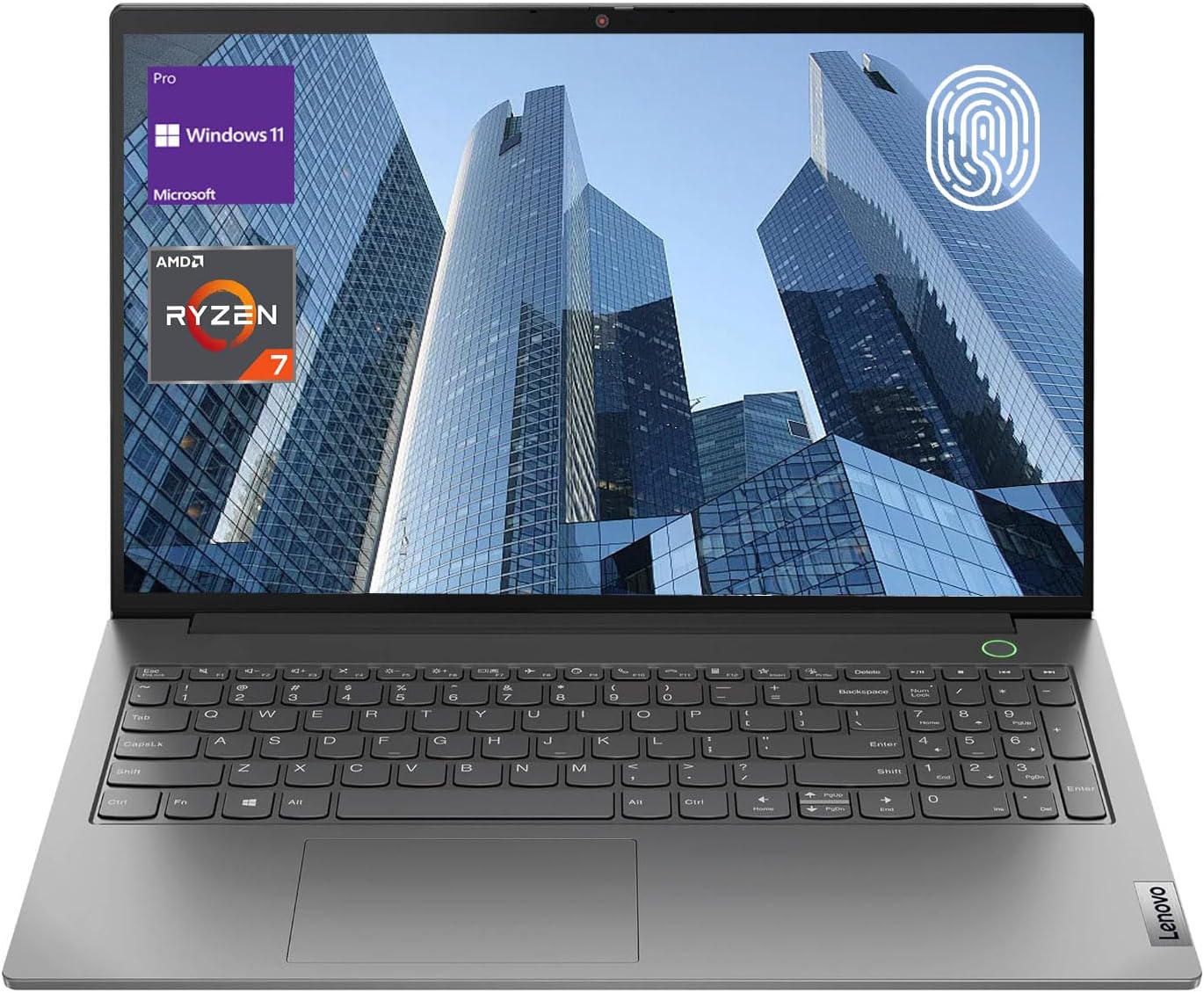Lenovo ThinkBook 15 Business Laptop (15.6' FHD, 16GB RAM, 512GB SSD, AMD Ryzen 7 5825U (> i7-1165G7)),FHD Webcam w/ Shutter, Military Grade, Fingerprint, Win 11 Pro, Grey (Renewed)